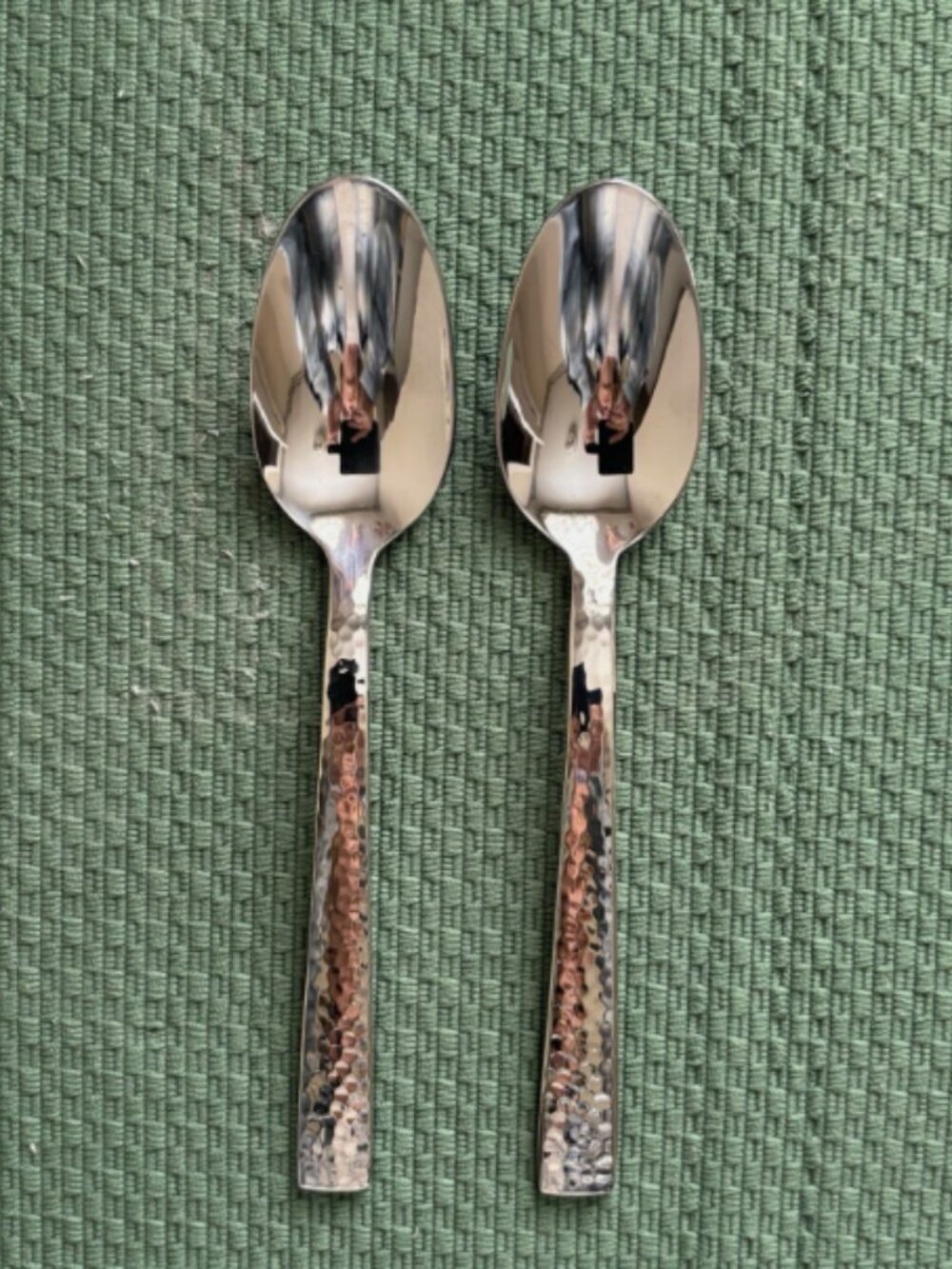Share 2 Oneida Stainless Cabria Soup Spoons Stainless Steel Flatware 7"
